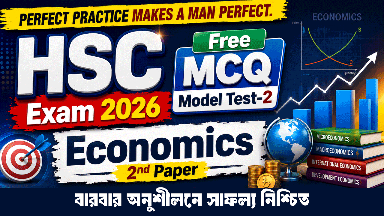 HSC Exam 2026, Free MCQ Model Test-2, Economics 2nd Paper